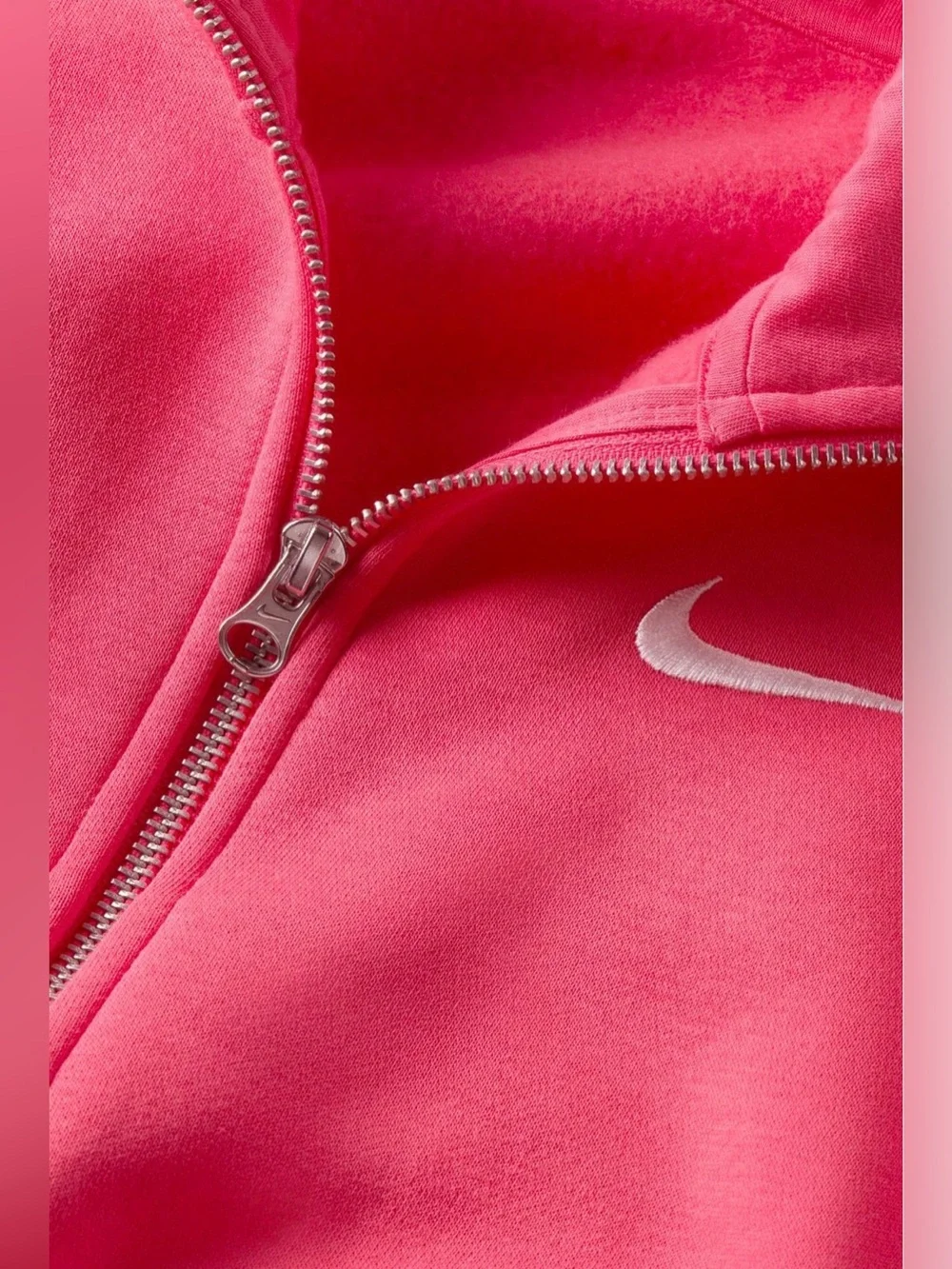 NIKE SPORTSWEAR PHOENIX FLEECE OVERSIZED TRACK JACKET –Aster Pink/Sail Women S